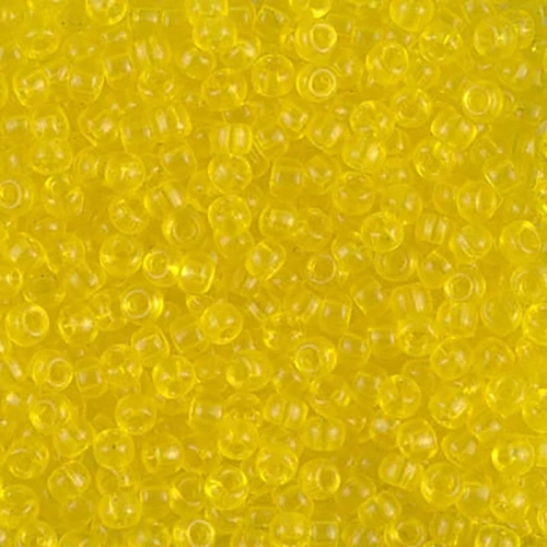 8/0 Miyuki Seed Beads - Transparent Yellow, 8-136 (15 Grams) 4241 - Image 4