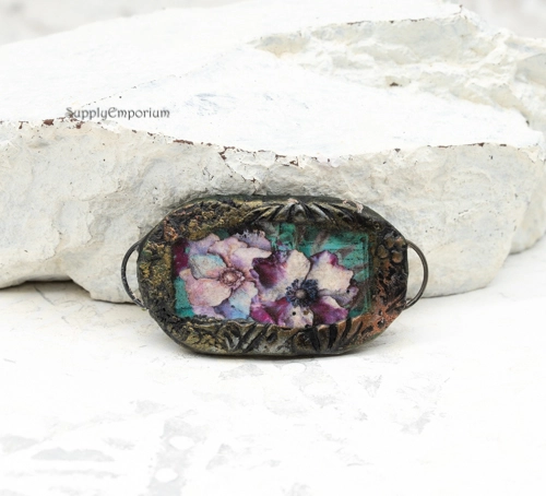 Polymer Clay 2 Loop Connector, 1 Piece, CLAY 5336 - Image 2