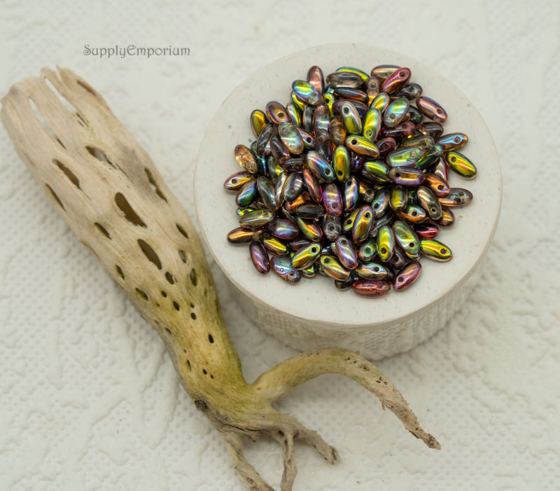czech rizzo drop bead mix 2.5x6mm magic 10 grams