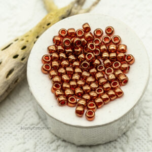 6/0 Toho seed beads Gold Lustered African Sunset 6-329B