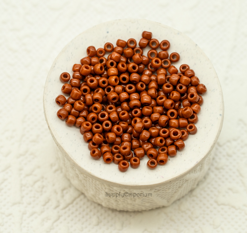8/0 Toho Seed Beads - Opaque Terra Cotta, 8-46L (15 Grams) - 1139 - Image 3