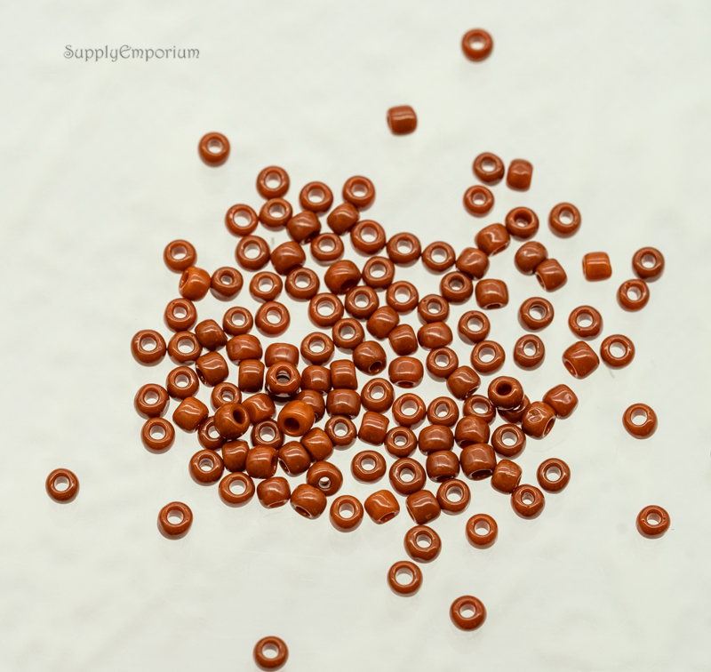 8/0 Toho Seed Beads - Opaque Terra Cotta, 8-46L (15 Grams) - 1139 - Image 2