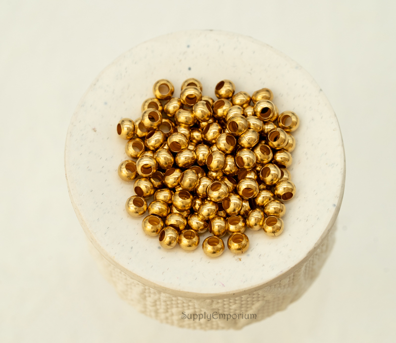 6/0 Metal Seed Beads - Gilding Metal (20 Grams) 1234 - Image 3