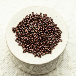 15/0 miyuki seed beads metallic dark raspberry 15-460
