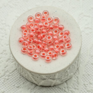 6/0 Coral Lined Crystal Miyuki Seed Beads (16 Grams)