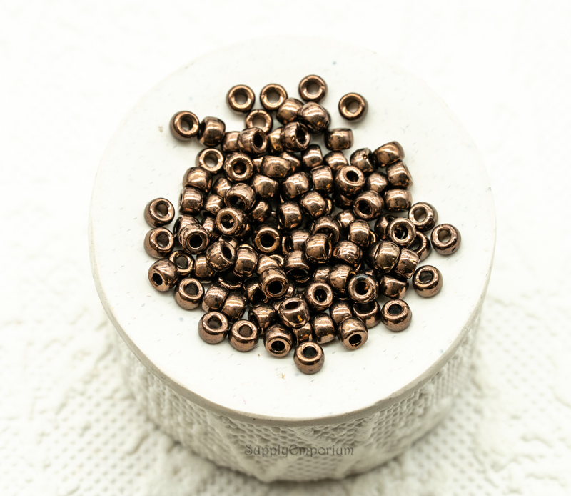 7/0 Matubo Seed Beads - Dark Bronze (15 Grams) 5050 - Image 3