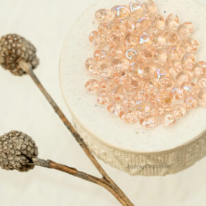 2x5mm Czech SuperDuo 2-Hole Beads Rosaline AB