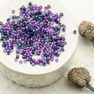 11/0 Miyuki Delica bead mix Passion Mix91 bold pink red purple seed beads