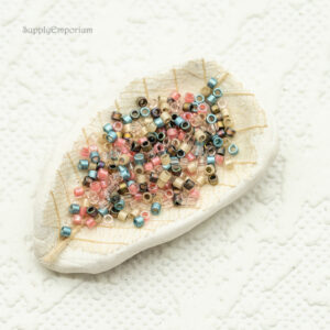 11/0 Miyuki Delica bead mix Soft Sweater Mix97 pastel neutral pink blue cream seed beads